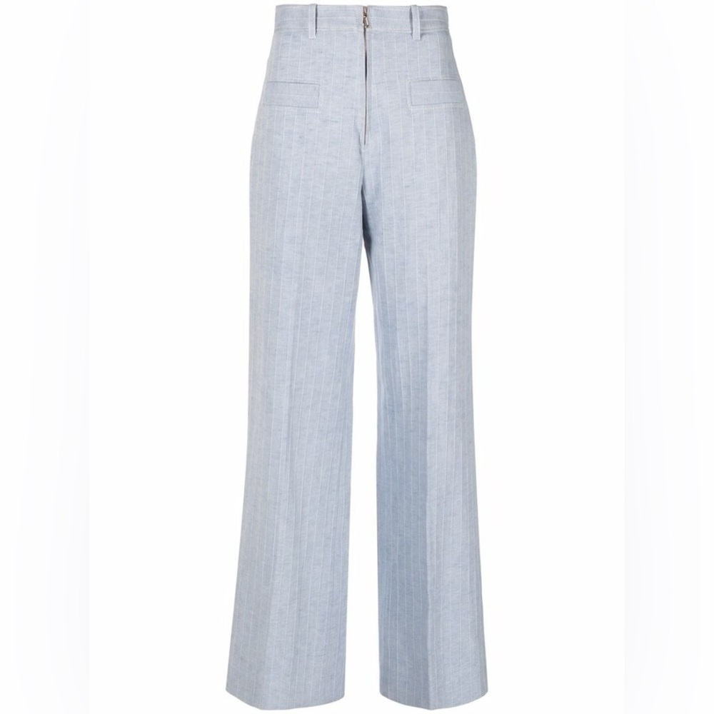 S/O Ulysse Pinstripe High-Waist Pants